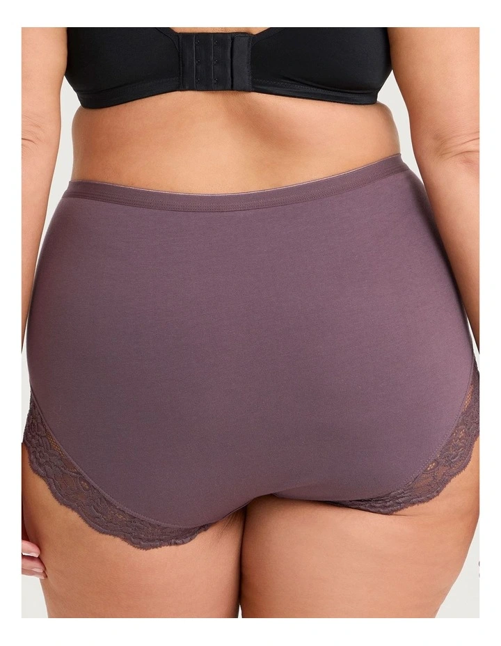 3 Pack Cotton Lace Full Briefs image 3