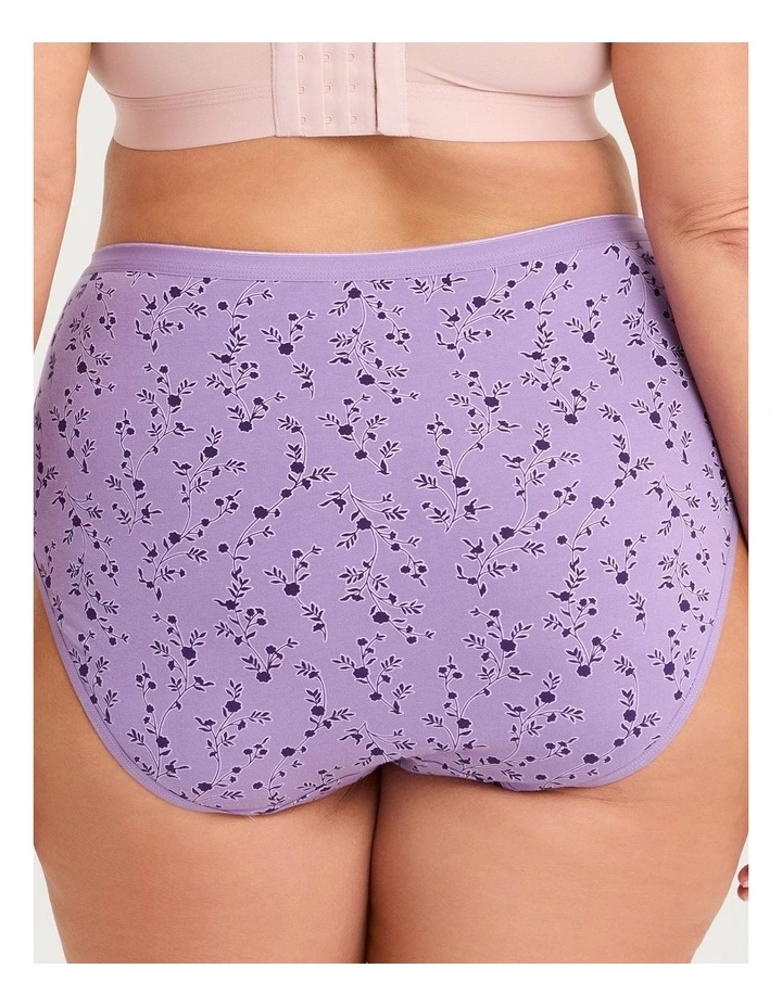 5 Pack Cotton Purple Multi Briefs Multi image 3