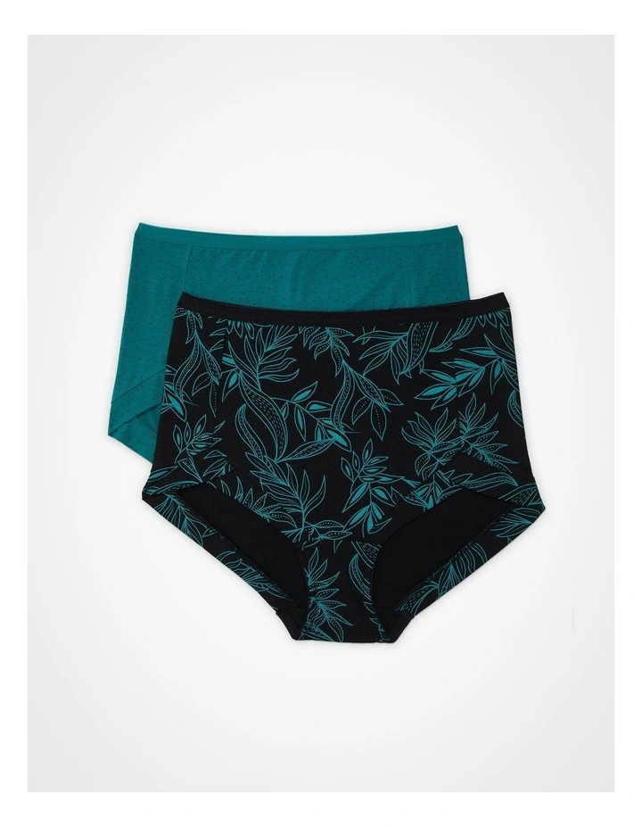 2 Pack Bamboo Leaf Briefs Print image 1