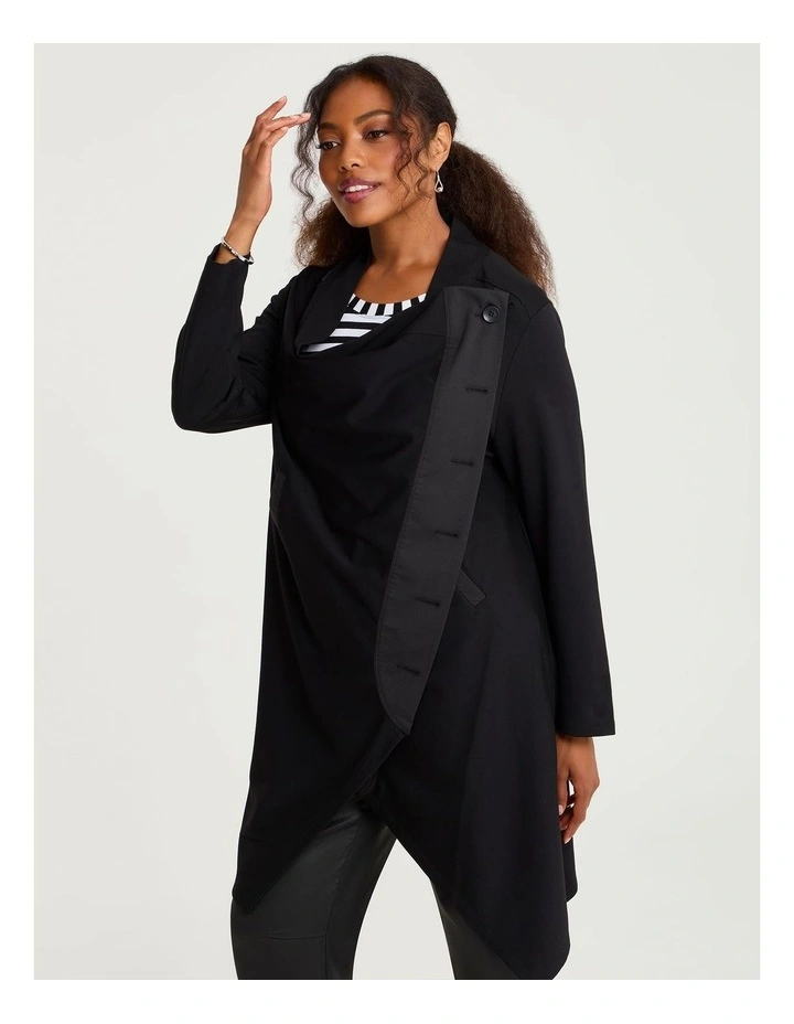 Ponte Tia Cardigan in Black image 3