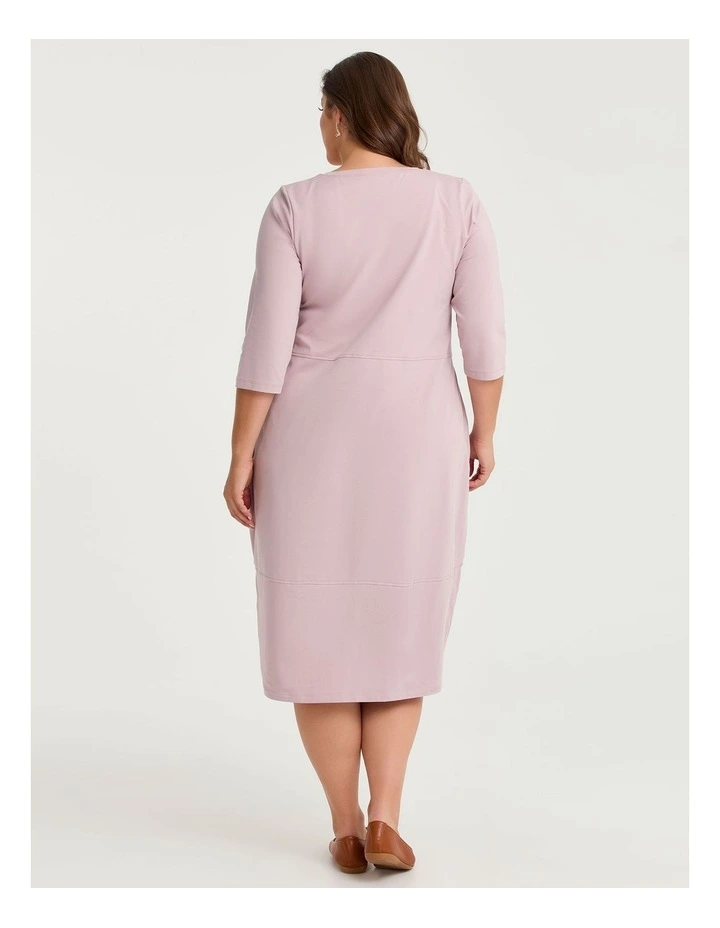 Cotton Talia Tulip Dress Dusty Lilac image 2