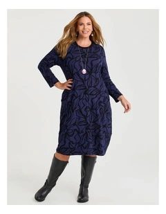 Natural Abstract Aroha Dress Print