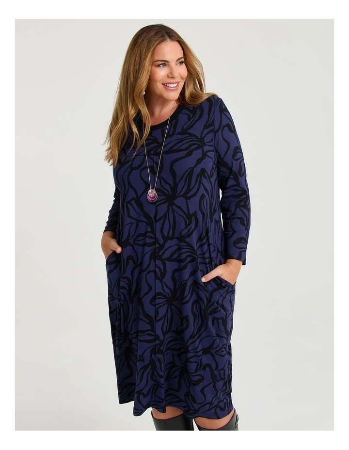 Natural Abstract Aroha Dress Print image 2