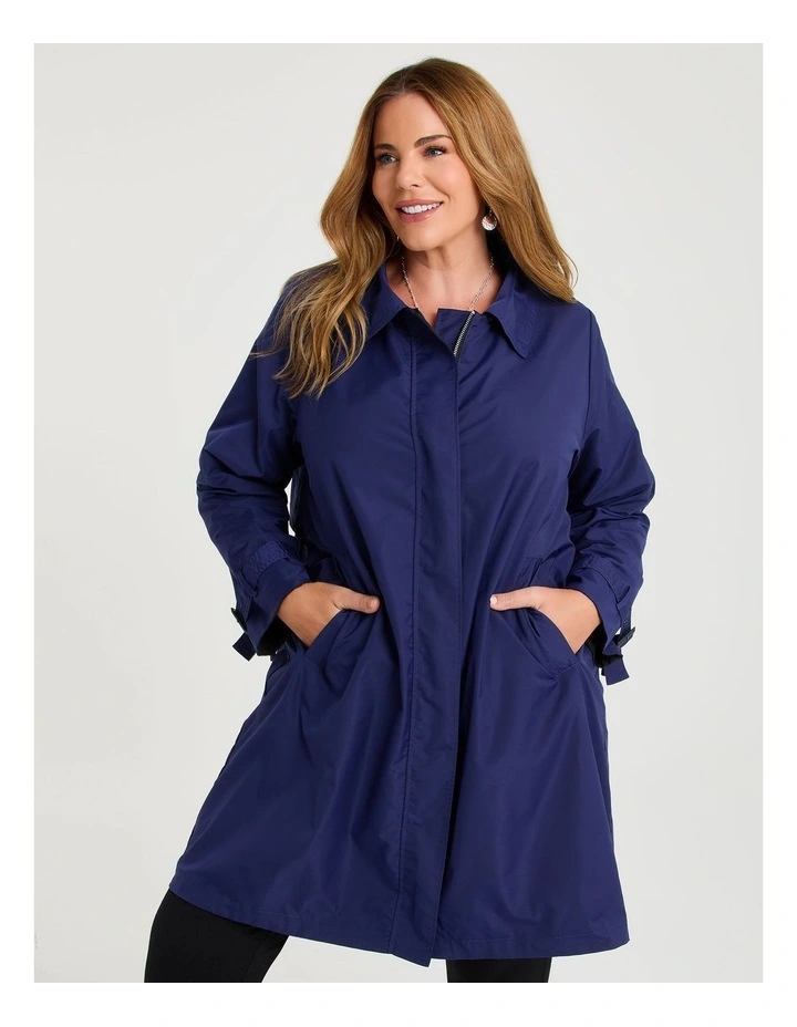 Reversible Ana Shower Resist Jacket Indigo Violet/black image 1