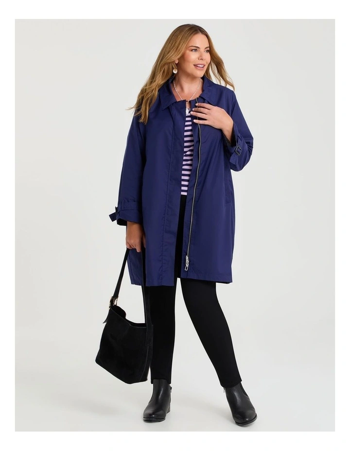 Reversible Ana Shower Resist Jacket Indigo Violet/black image 5