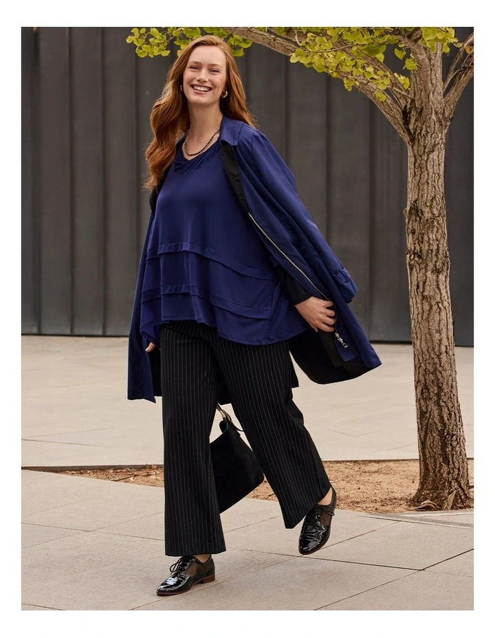 Reversible Ana Shower Resist Jacket Indigo Violet/black image 7