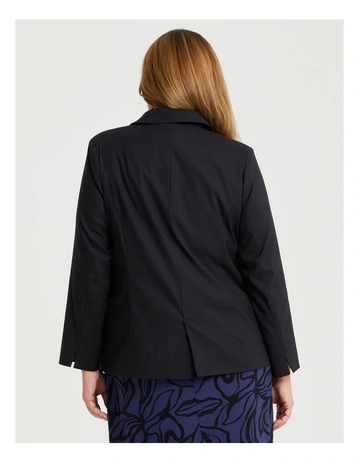 Editorial Two Button Jacket Black image 2