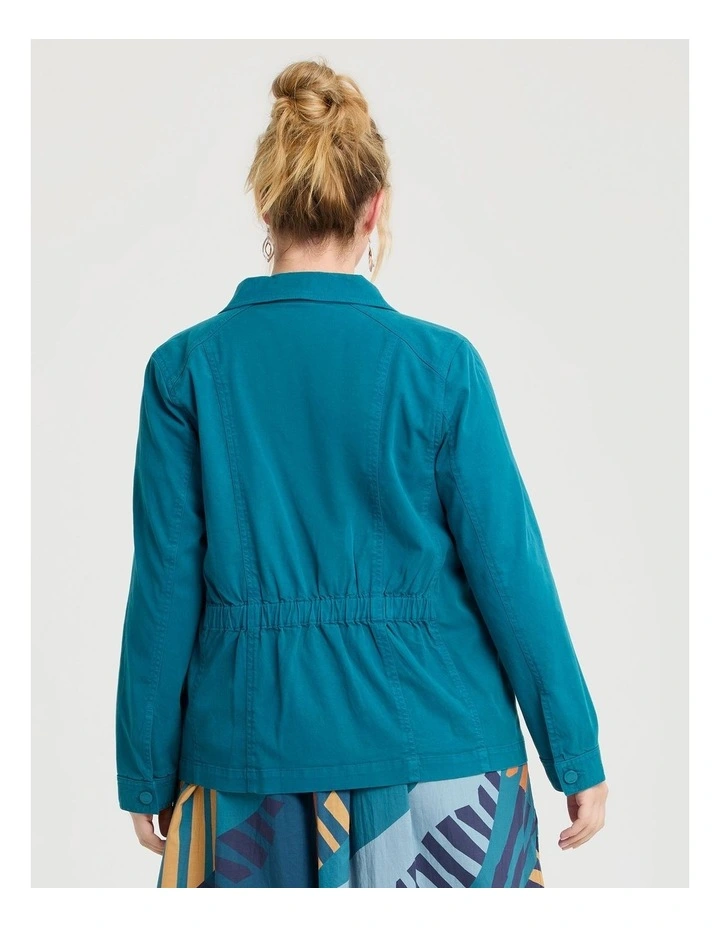 Lyocell Blend Casual Jacket Mosaic Blue image 2