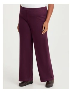 The Travel Wide Leg Jeans in Wine