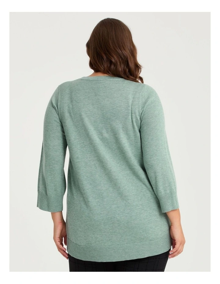 Felt Spot Tulip Jumper in Sea Mist image 2