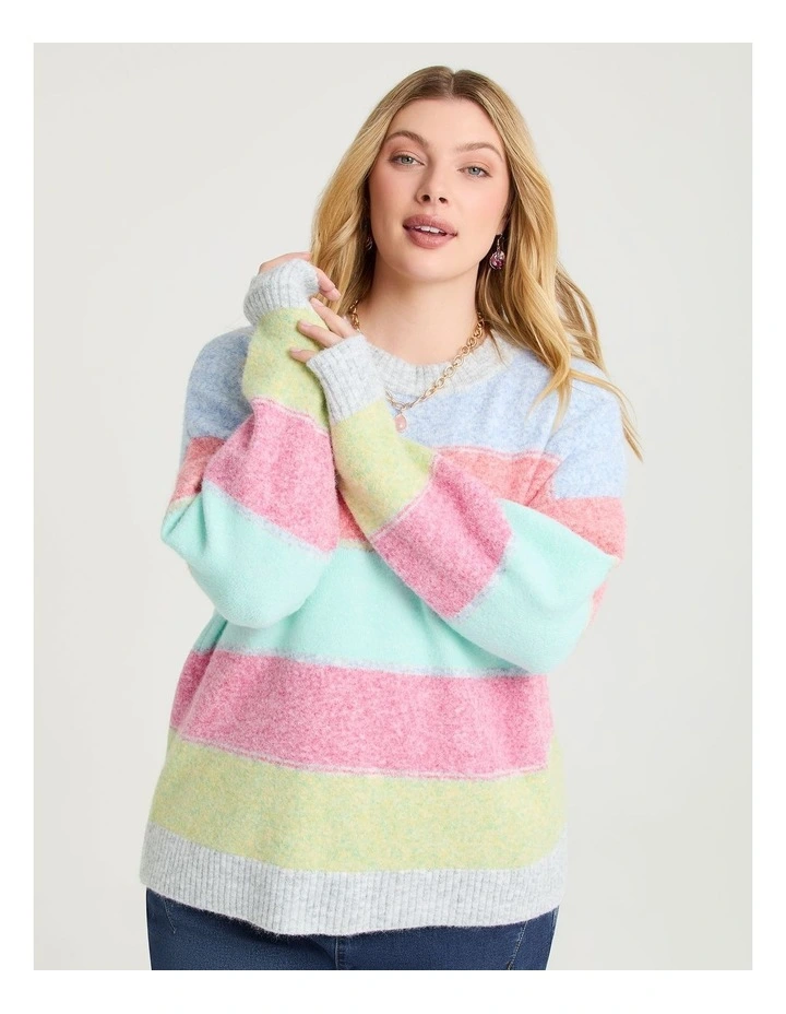 Soft Sorbet Stripe Jumper Sorbet Stripe image 1