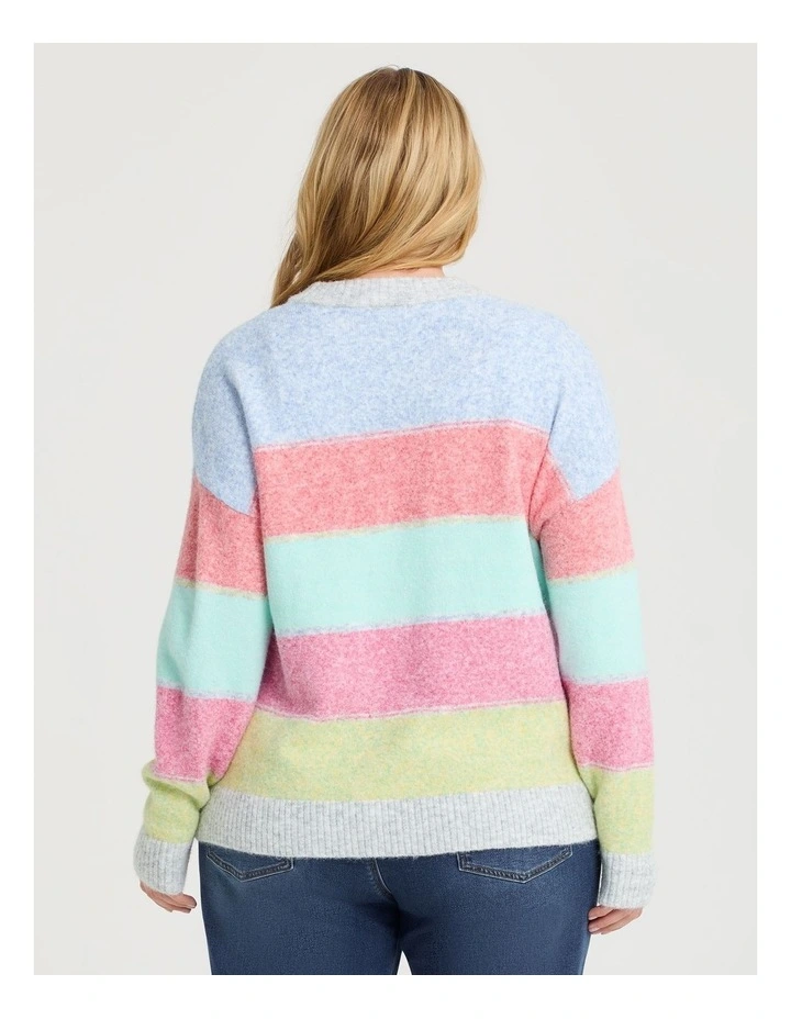 Soft Sorbet Stripe Jumper Sorbet Stripe image 2
