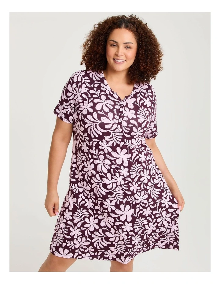 Bamboo Fleur Print Nightie Print image 3