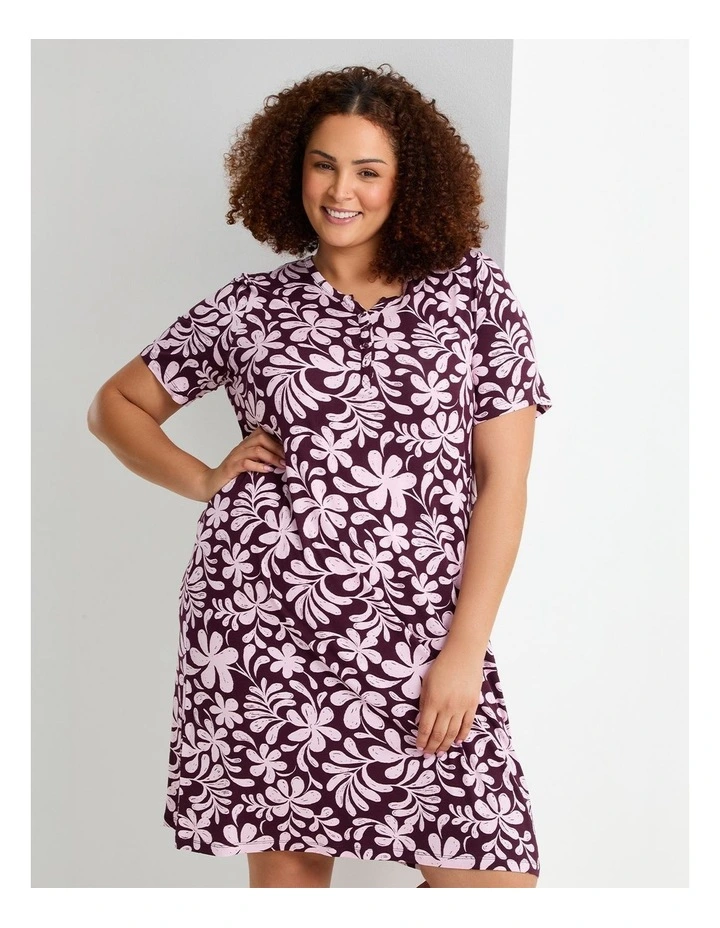 Bamboo Fleur Print Nightie Print image 4