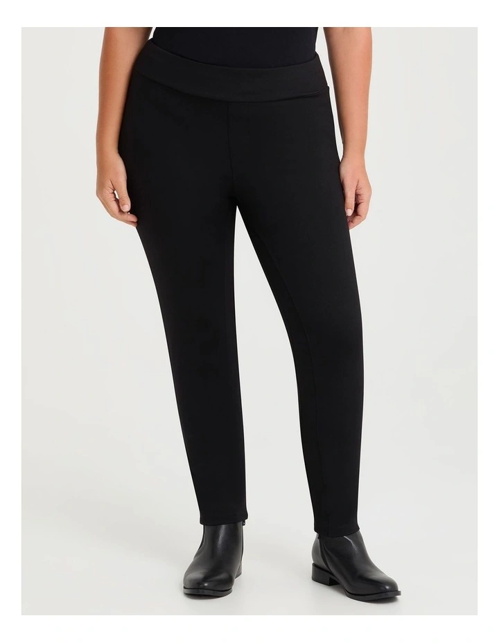 Ponte Cleo Slim Leg Pant Black image 1
