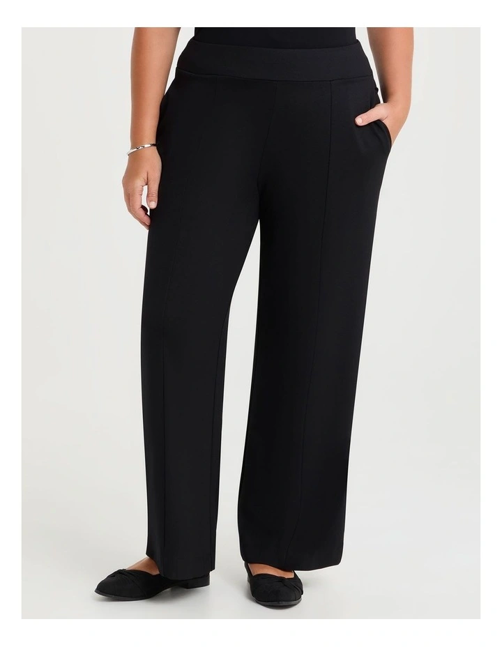 Natural Pinstripe Pant in Black image 1