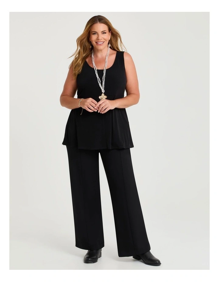 Natural Pinstripe Pant in Black image 2