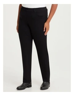 Ponte Straight Leg Pant Black
