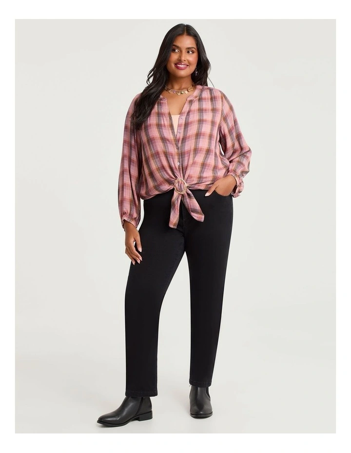 Ponte Straight Leg Pant Black image 3