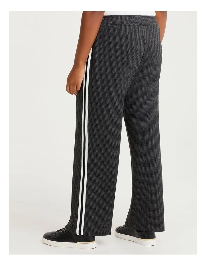 Houndstooth Side Stripe Pant Charcoal/black image 2