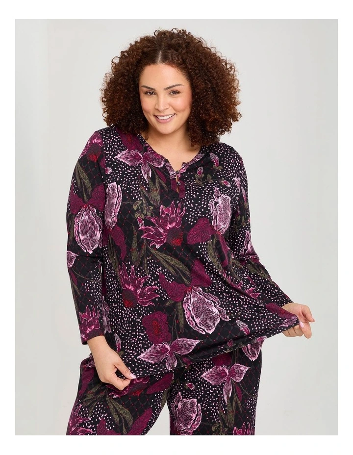 Bamboo Winter Whisper Pyjama Top Print image 1