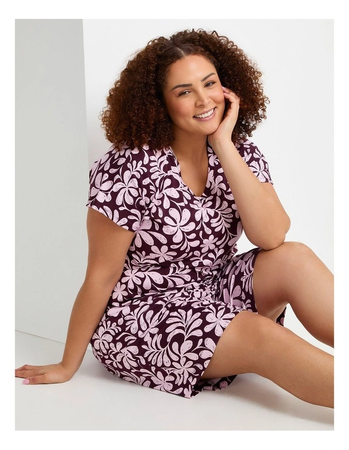 Bamboo Fleur Pyjama Short Print image 4