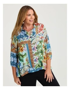 Natural Moana Top Print