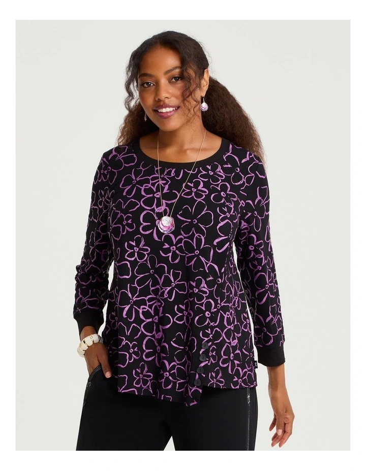 Natural Kaia Daisy Top Print image 1