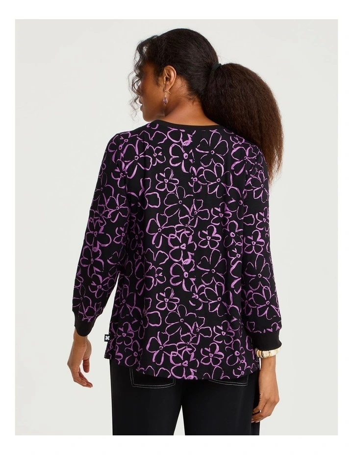 Natural Kaia Daisy Top Print image 3