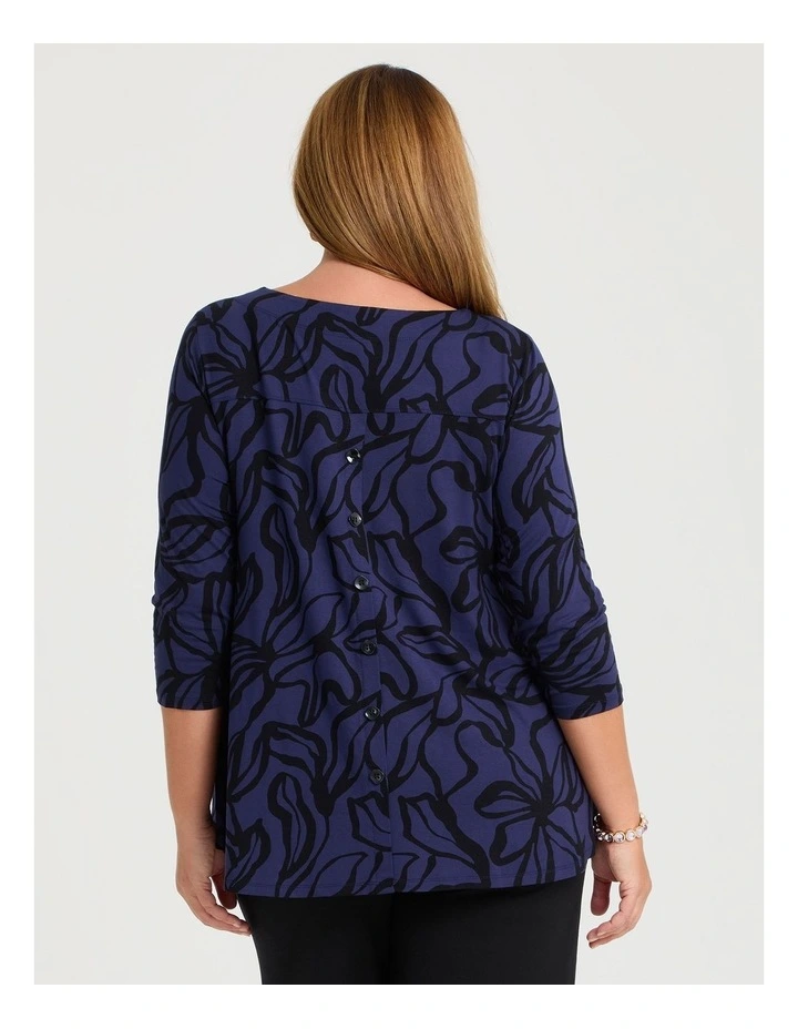 Natural Abstract Aroha Top Print image 2