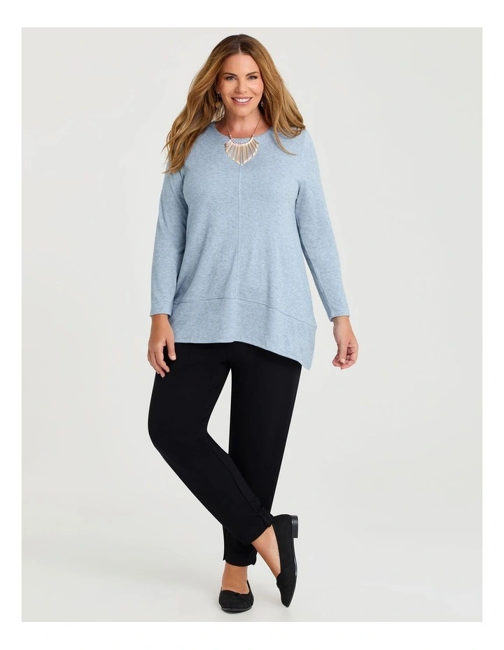 Textured Tama Top Ice Blue image 3