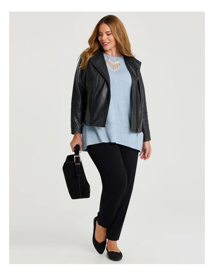 Textured Tama Top Ice Blue image 4