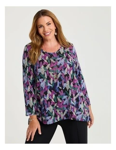 Snug Abstract Violet Haze Top Print