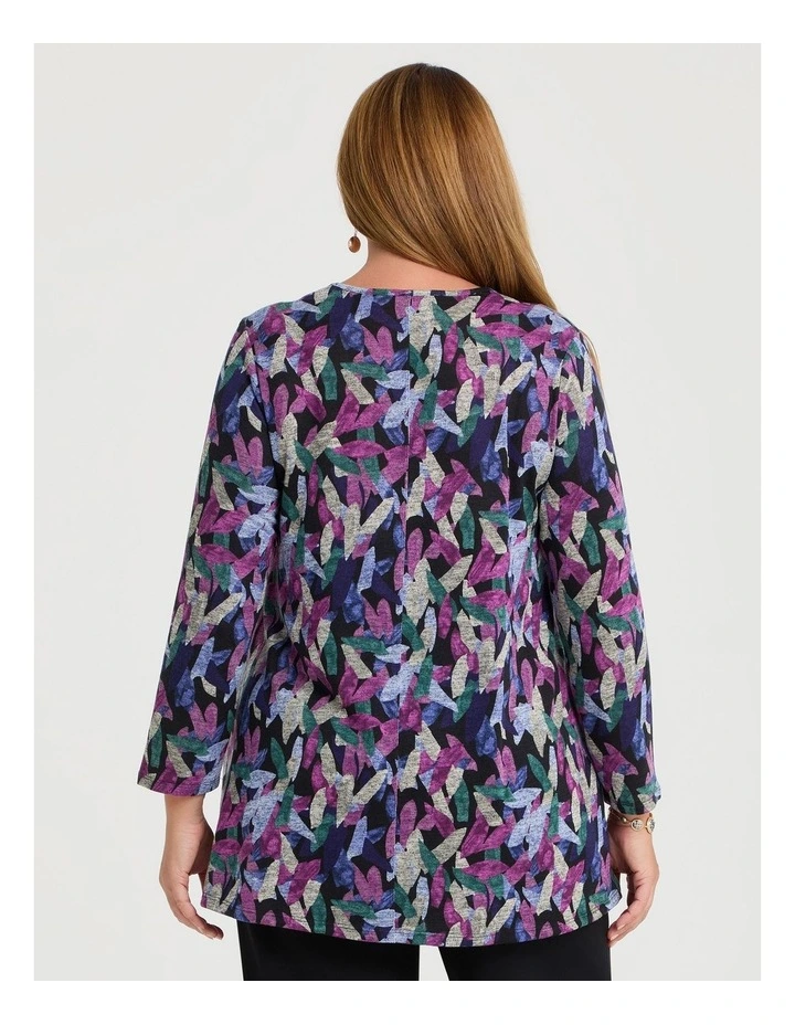 Snug Abstract Violet Haze Top Print image 2