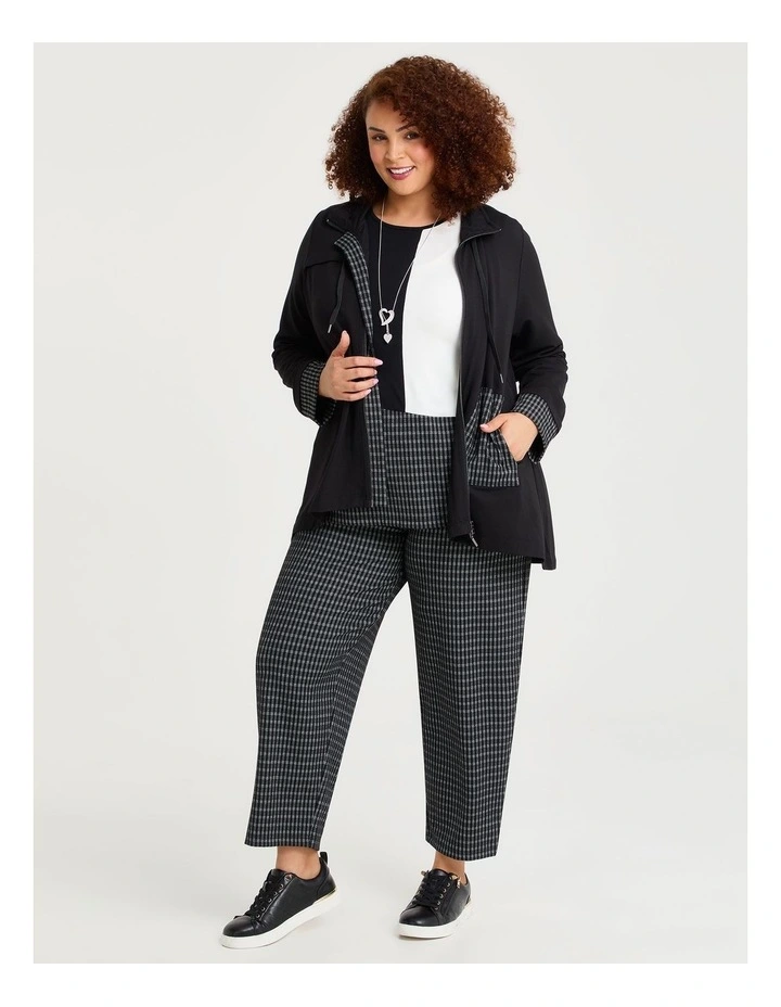 Bamboo Knit Plaid Top Print image 4