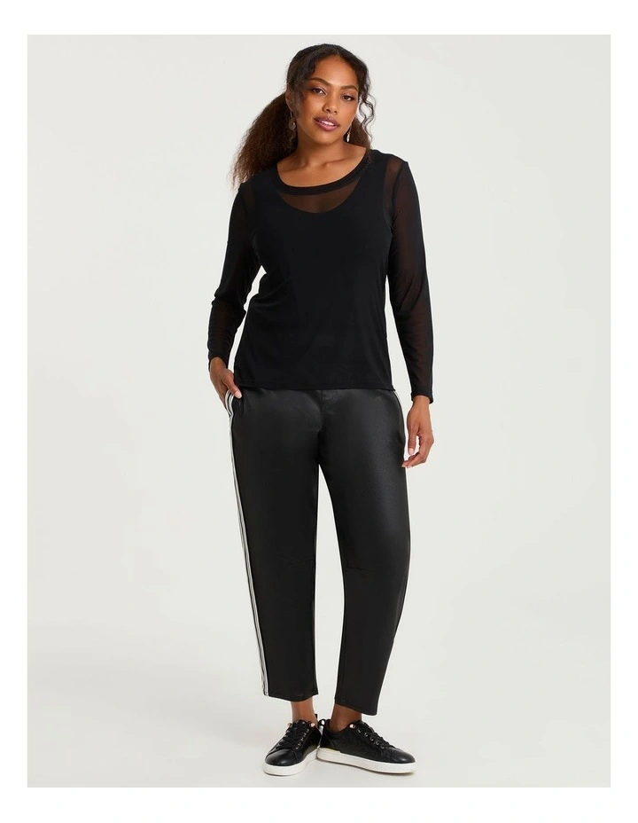 Mesh Body Tee Black image 4