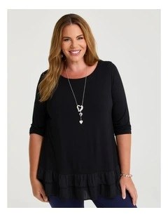 Bamboo Luxe Gabrielle Top Black
