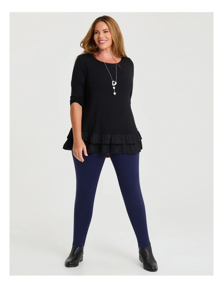 Bamboo Luxe Gabrielle Top Black image 4