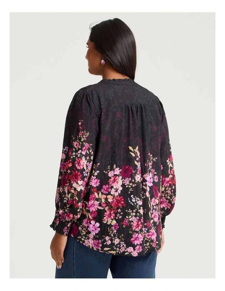 Natural Floral Border Top Print image 2