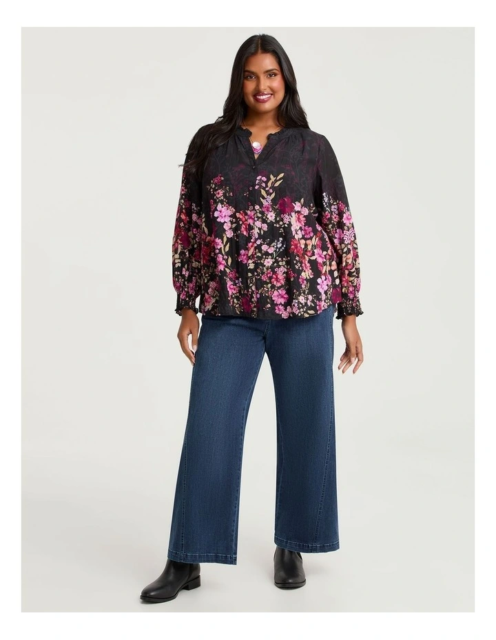 Natural Floral Border Top Print image 3