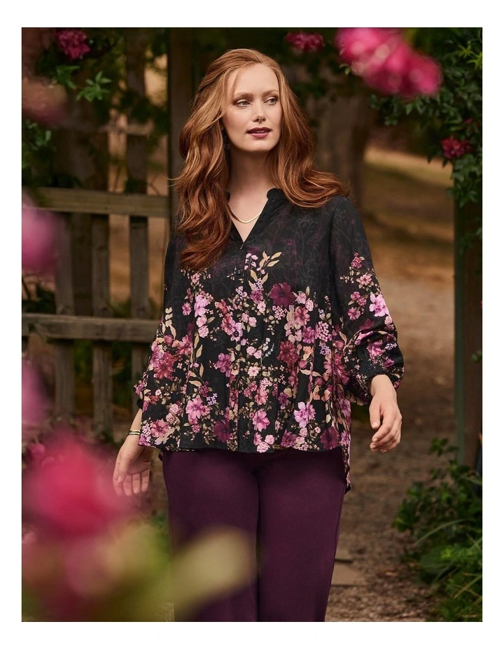 Natural Floral Border Top Print image 4