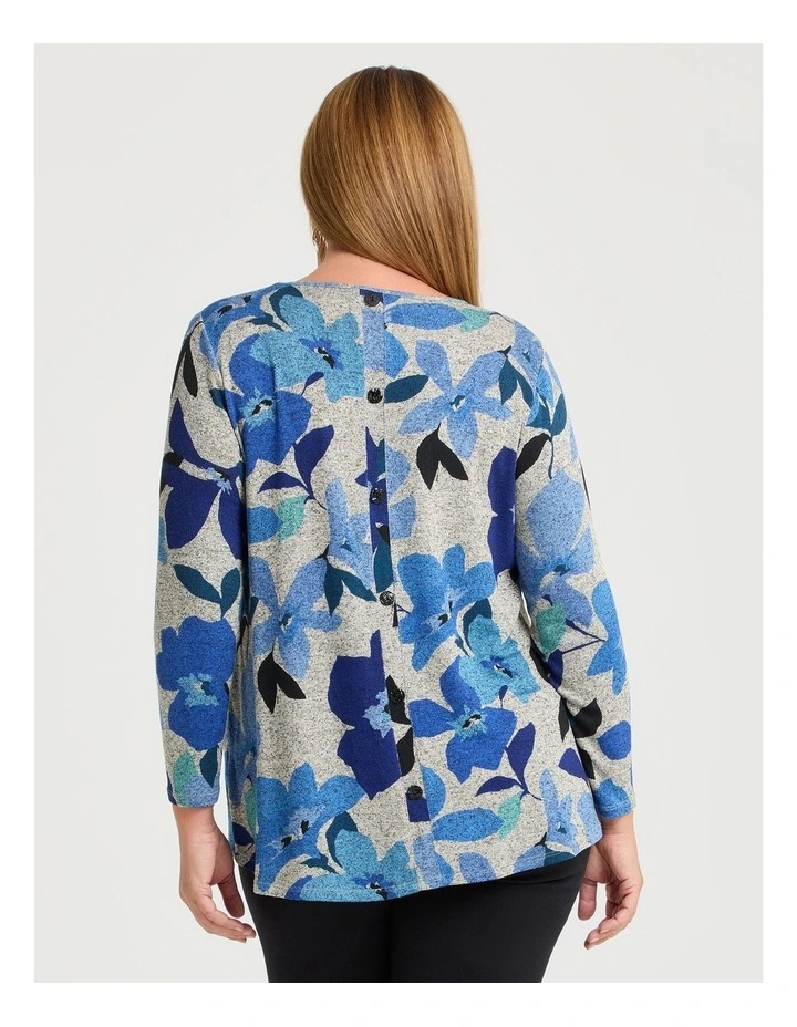 Bamboo Cosy Print Button Top Print image 2