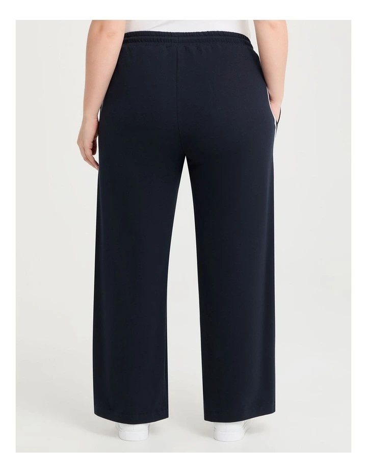Cotton Side Stripe Trackpant in Navy image 2