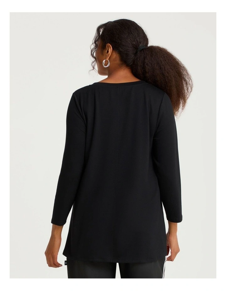 Natural Zip Tunic Black image 2