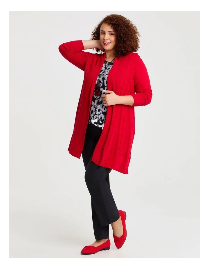 Swirl Spliced And Foil Natural Top in Multi image 4