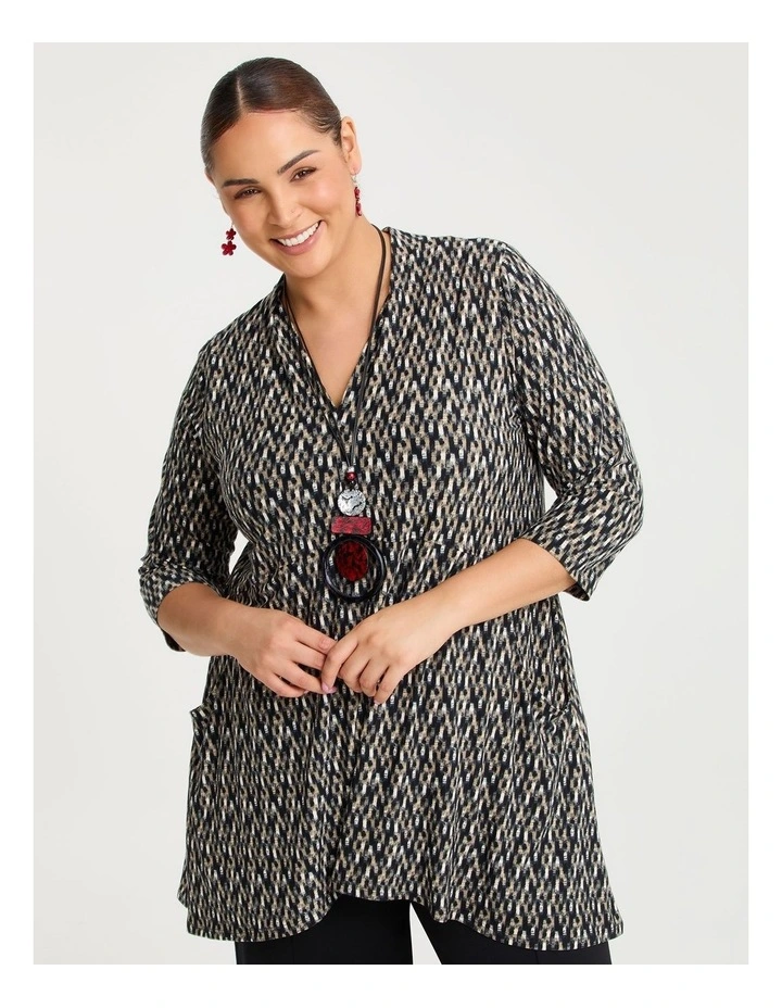 Abstract Empire Tunic Print image 1