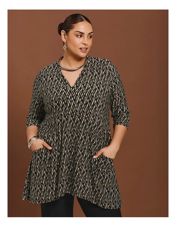 Abstract Empire Tunic Print image 4