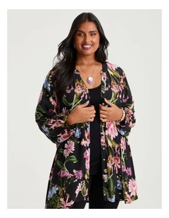 Natural Botanical Floral Tunic Print