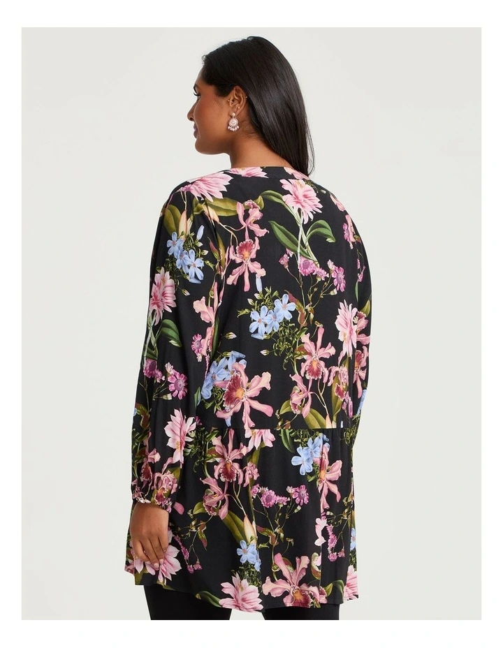 Natural Botanical Floral Tunic Print image 2