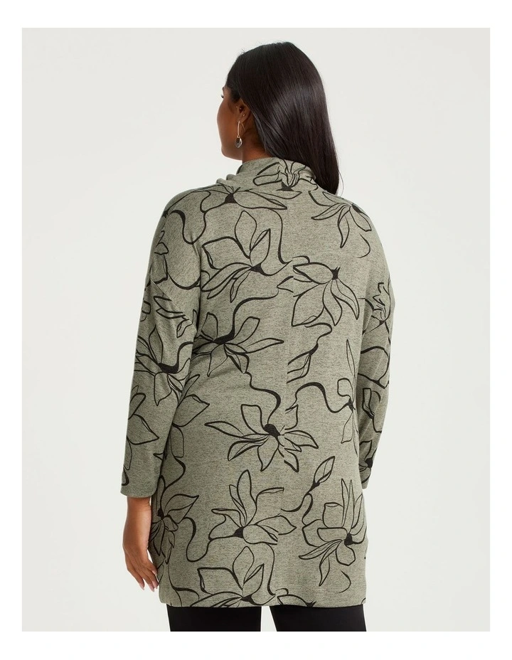 Bamboo Cosy Linear Floral Tunic Print image 2